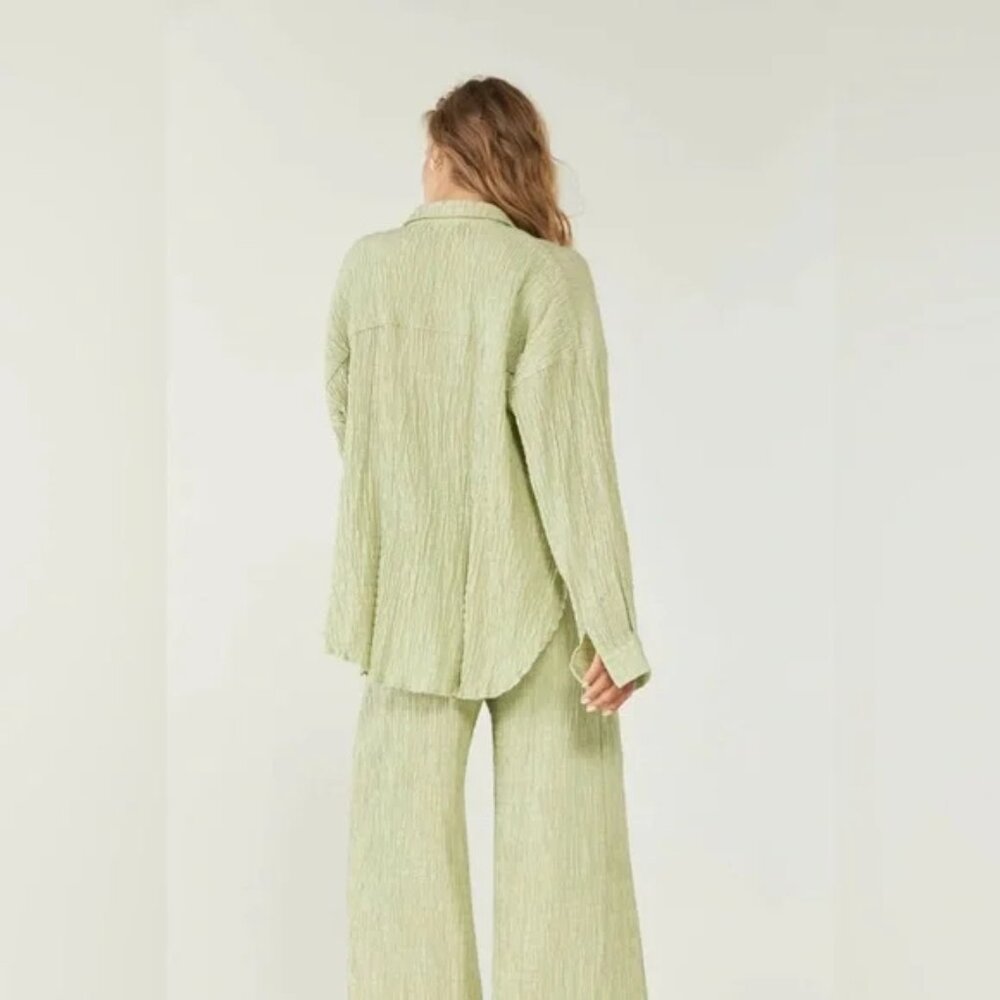 SOVERE Lenox Oversized Shirt and Pant Set - Mint - Picture 5 of 6
